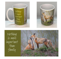 Nothing is More Important Than Family 15 oz mug - Donna Feledichuk Wildlife Photography