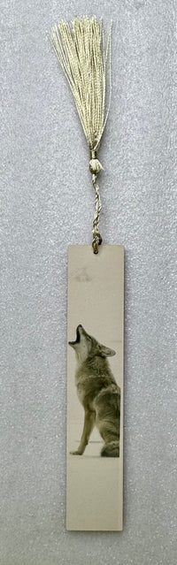 Large Coyote Hardboard Bookmark