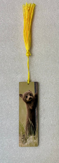 Small Bear Cub Hardboard Bookmark