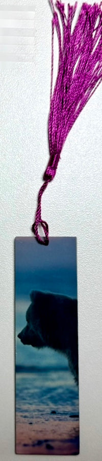 Small Bear Cub at Sunset Hardboard Bookmark