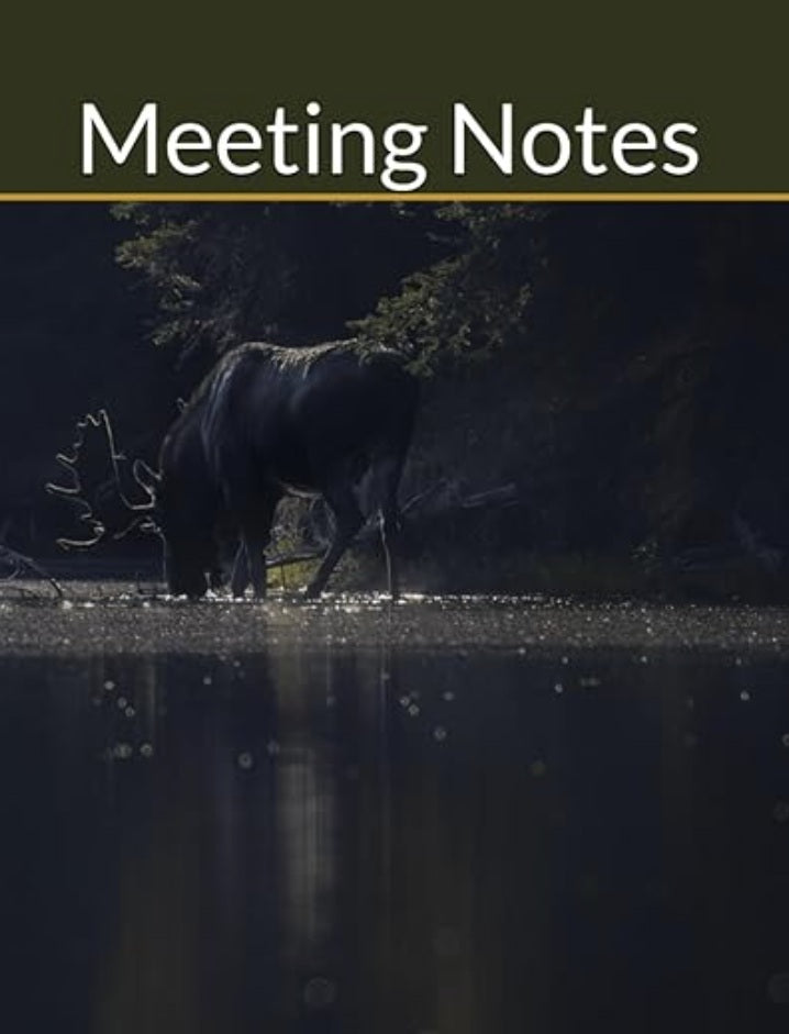 Bull Moose at Dawn: Meeting Notebook - Donna Feledichuk Wildlife Photography