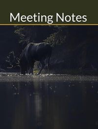 Bull Moose at Dawn: Meeting Notebook - Donna Feledichuk Wildlife Photography