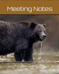 Grizzly Bear Meeting Notebook