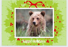 Load image into Gallery viewer, A Beary Merry Christmas  3.5&quot; x 5&#39; Fine Art Wildlife Photography Christmas Card
