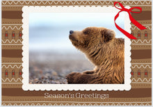 Load image into Gallery viewer, A Bear&#39;s Christmas  3.5&quot; x 5&#39; Fine Art Wildlife Photography Christmas Card
